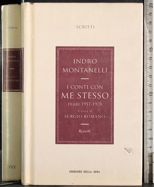 I conti con me stesso. Diari 1957-1978 - Montanelli - copertina