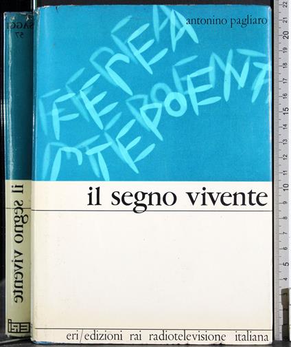 Il segno vivente - Antonino Pagliaro - copertina