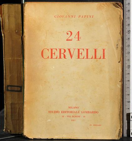 24 cervelli - Giovanni Papini - copertina