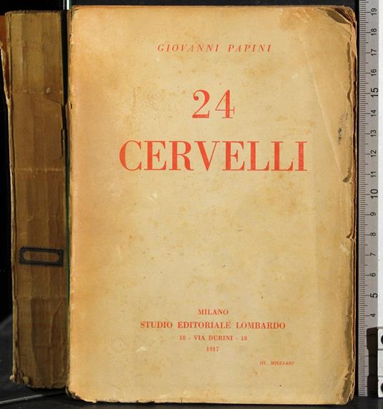 24 cervelli - Giovanni Papini - copertina