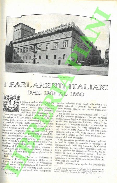 I Parlamenti italiani dal 1831 al 1860