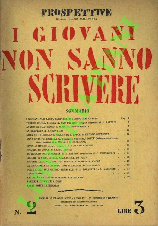 Prospettive. I giovani non sanno scrivere