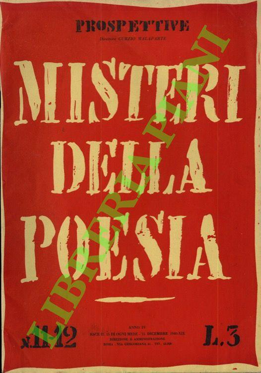 Prospettive. Misteri della poesia