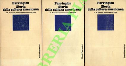 Storia della cultura americana - Vernon L. Parrington - copertina