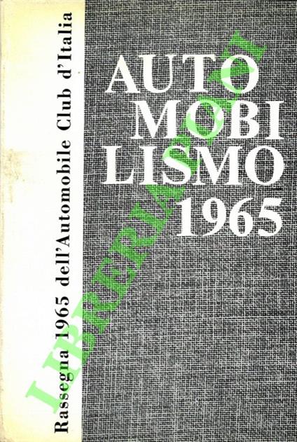 Automobilismo. 1965 - copertina