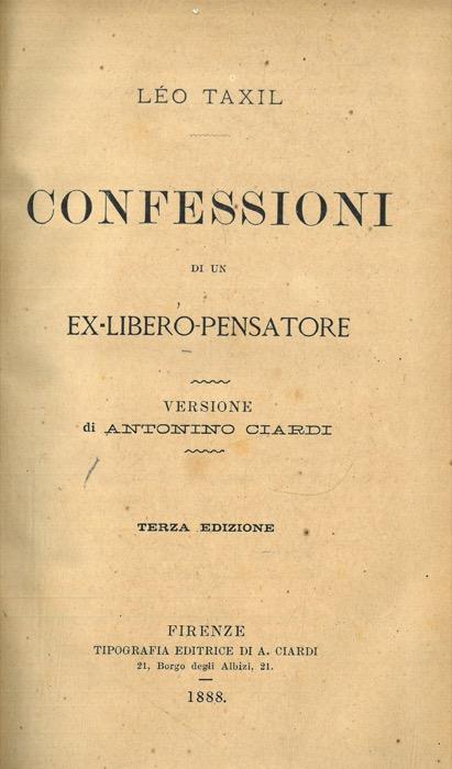 Confessioni di un ex-libero-pensatore