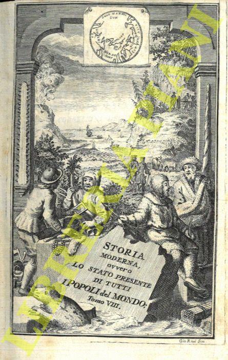 Lo stato presente di tutti i paesi e popoli del mondo naturale, politico, e morale, con nuove osservazioni e correzioni degli antichi, e moderni viaggiatori. Volume VIII. Dell'Imperio della Moscovia o Russia; Dei Regni di Svezia, di Danimarca, e Norvegi