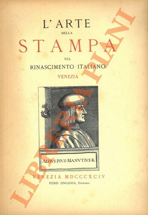 L' arte della stampa nel Rinascimento. Venezia