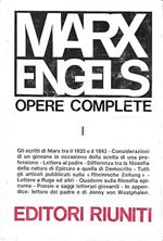OPERE COMPLETE. I. Karl Marx 1835-1843