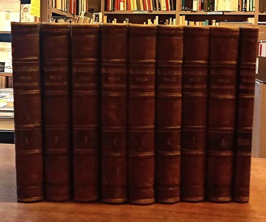 TEORIA DELLE OBBLIGAZIONI NEL DIRITTO MODERNO ITALIANO. Esposta con la scorta della Dottrina e della Giurisprudenza (8 volumi + indice generale) - Giorgio Giorgi - copertina