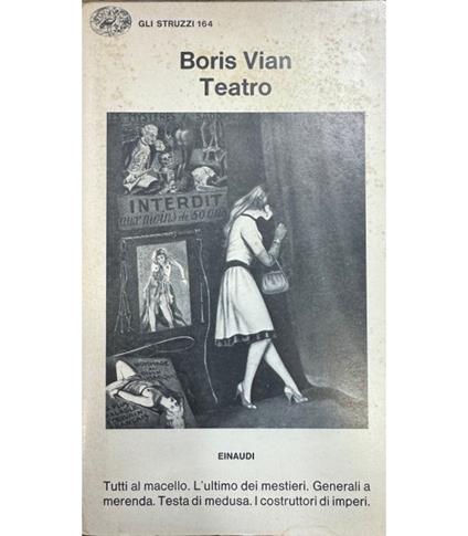 Teatro - Boris Vian - copertina