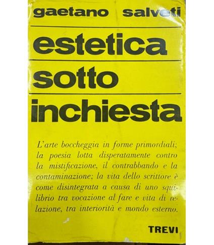 Estetica sotto inchiesta - Gaetano Salvati - copertina
