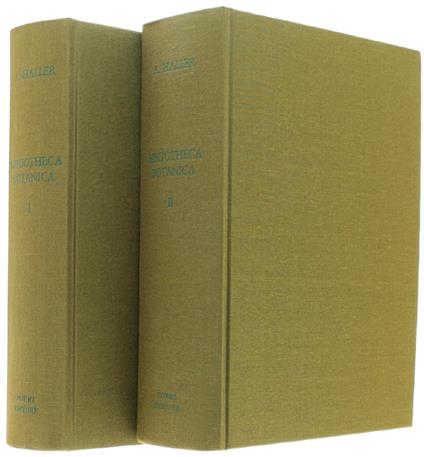 BIBLIOTHECA BOTANICA qua scripta ad rem herbariam facientia a rerum initiis recensentur. Tomus I - Tomus II - Von Haller Alberto - Forni Editore, - 1967 - Albert von Haller - copertina