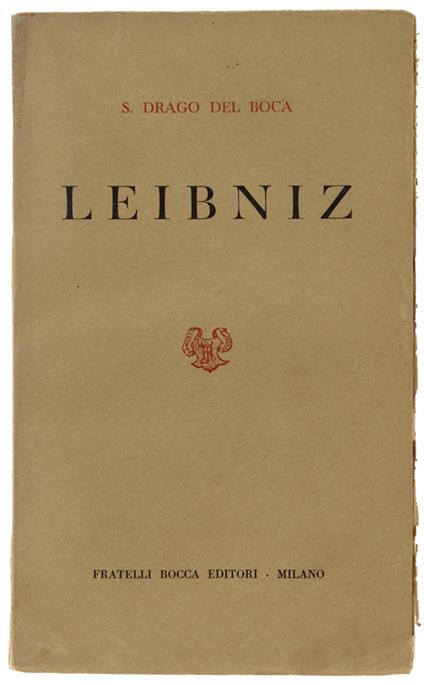 LEIBNIZ - Drago Del Boca S. - Bocca - 1946 - copertina