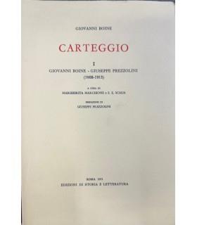 Carteggio. I. 1907-1918 - copertina