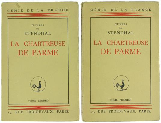 CHARTREUSE DE PARME [Exemplaire sur Vélin] - Stendhal (Henry Beyle) - René Hilsum Editeur, Collection "Génie de la France" - 1932 - copertina