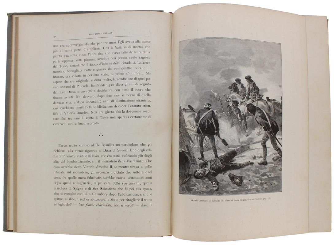 ALLE PORTE D'ITALIA  Illustrato da 172 disegni di Gennaro Amato - De Amicis Edmondo - Fratelli Treves editori - 1892