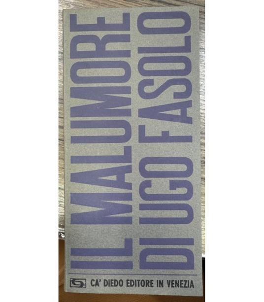 Il malumore - Ugo Fasolo - copertina