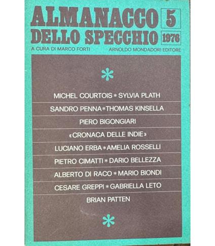 Almanacco dello specchio n. 5 - 1976 - Marco Forti - copertina