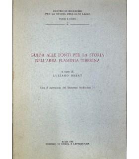 Guida alle fonti per la storia dell'area Flaminia tiberina - Luciano Osbat - copertina