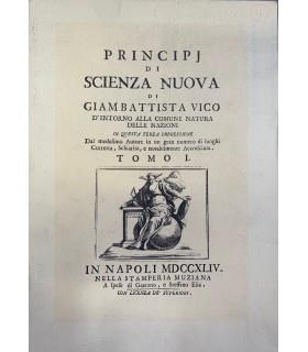 Principj di scienza nuova d'intorno alla comune natura delle nazioni - Giambattista Vico - copertina