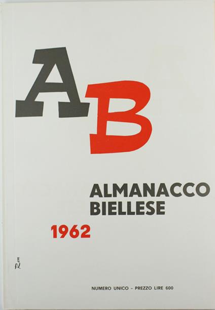ALMANACCO BIELLESE 1962. - Ramella, - 1962 - copertina
