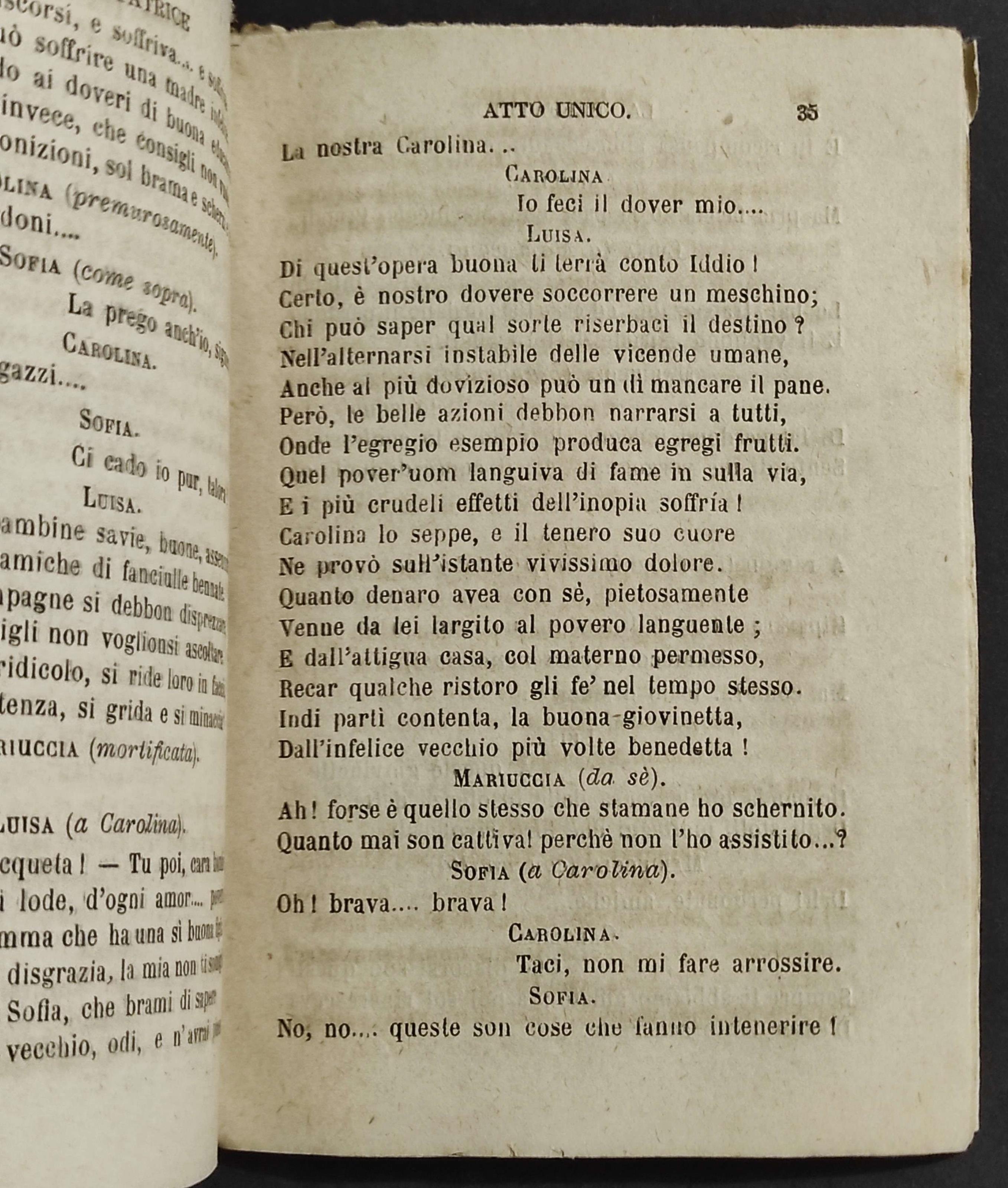 Beffatrice - La Pigrizia - Commedia in un Atto in Versi  - C. Coppini - Ed. Barbini - 1874