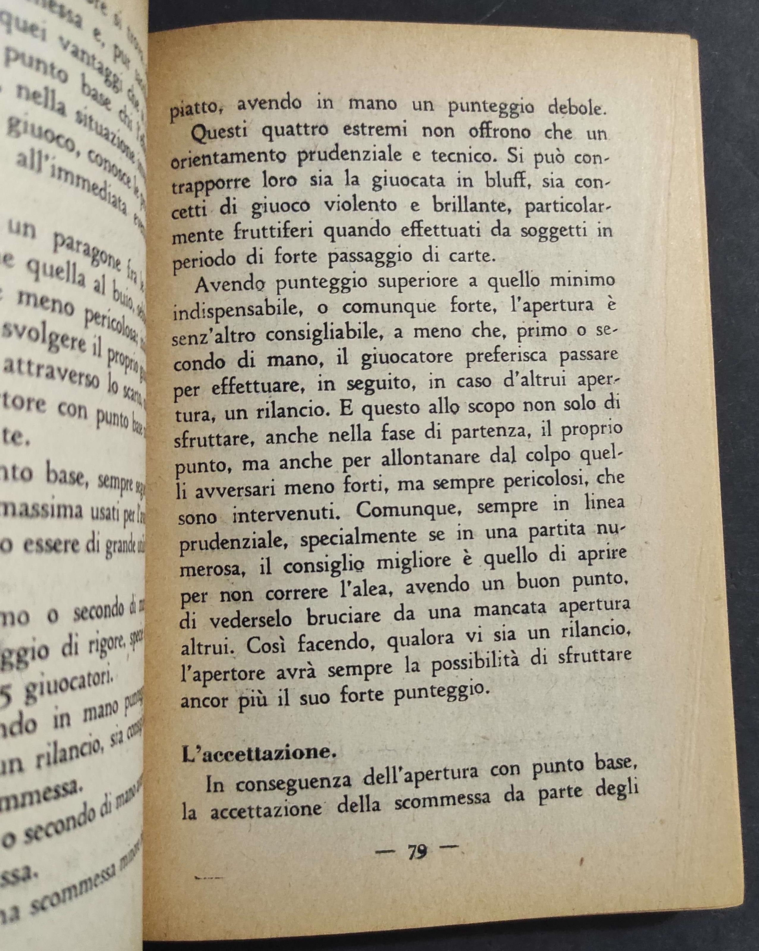 Come si Giuoca a Poker - G. Rastelli - Ed. Corticelli - 1945