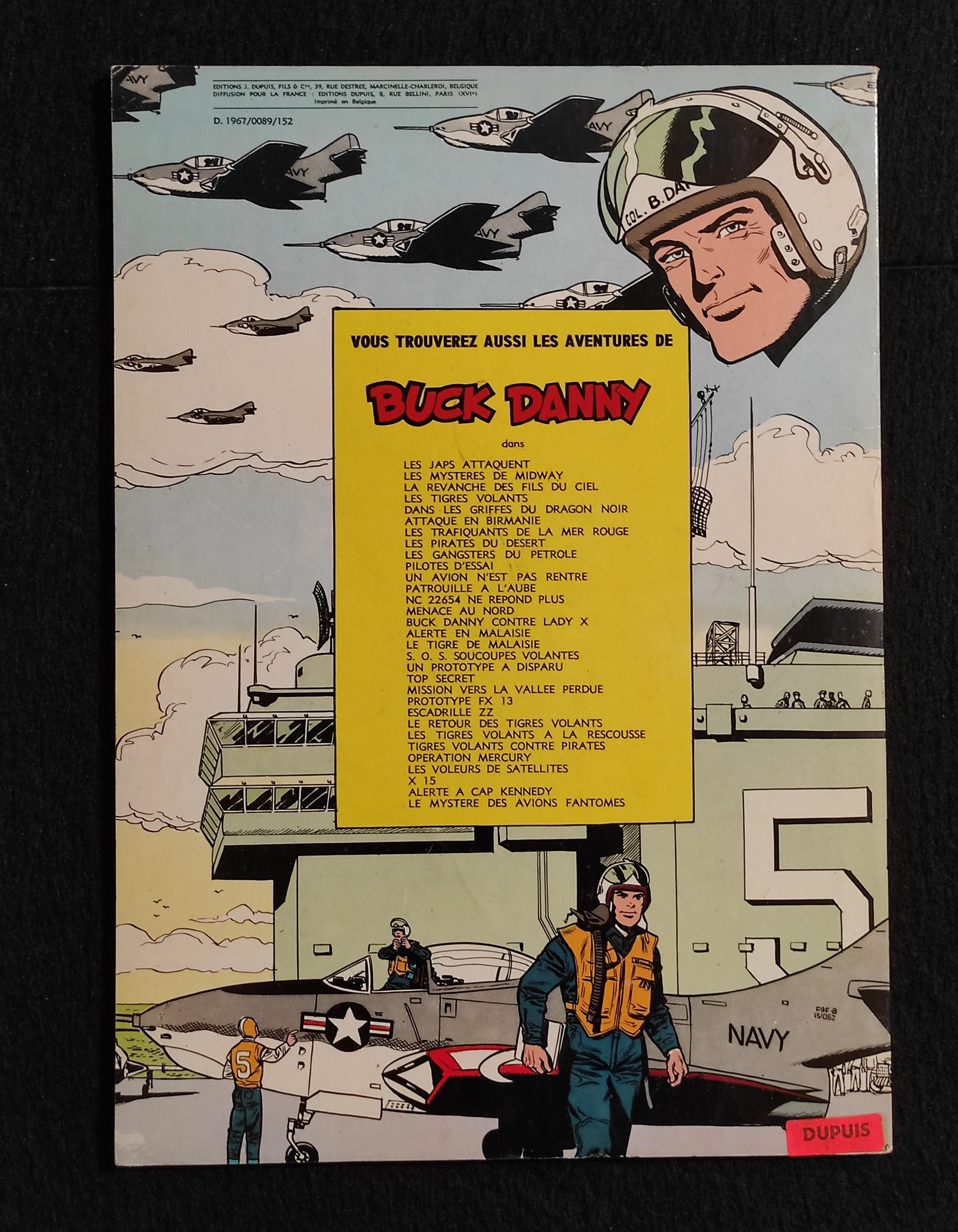 Aventures Buck Danny - Les Voleurs de Satellites - Ed. Dupuis - C. 1967