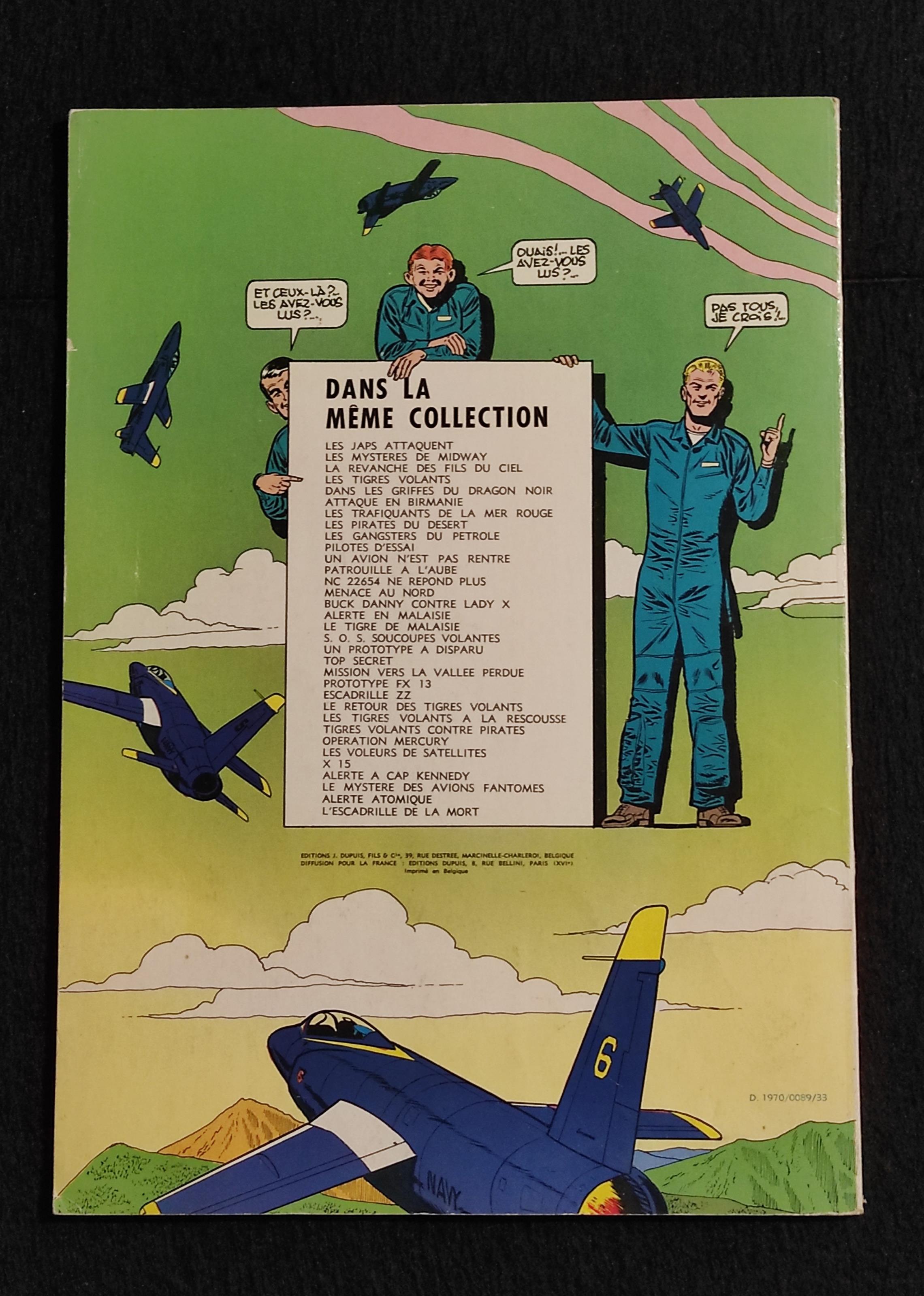 Les Aventures de Buck Danny - Les Anges Bleus - Ed. Dupuis - C. 1970