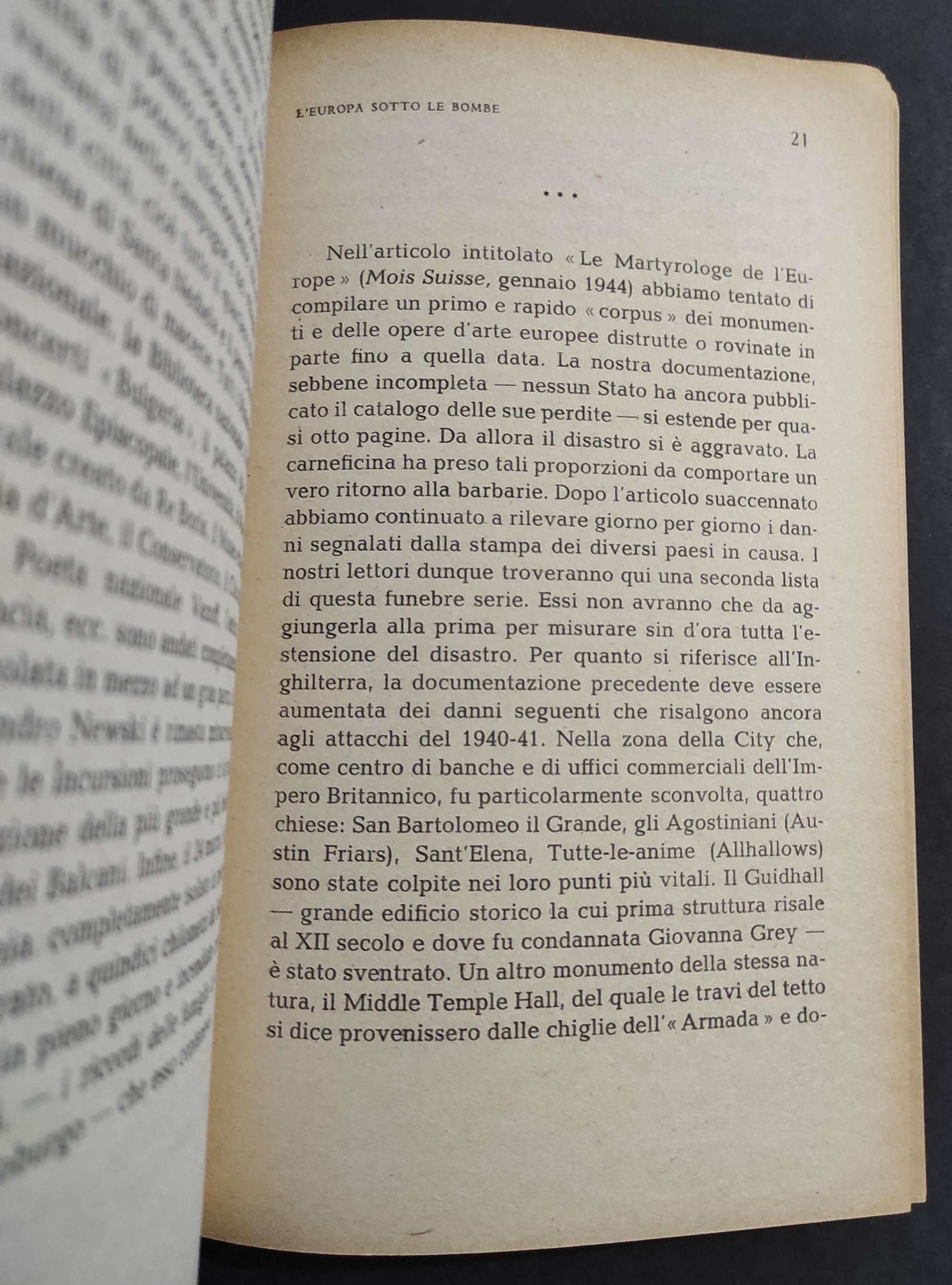 L' Europa sotto le Bombe - P. Gentizon - Ed. Erre - 1945