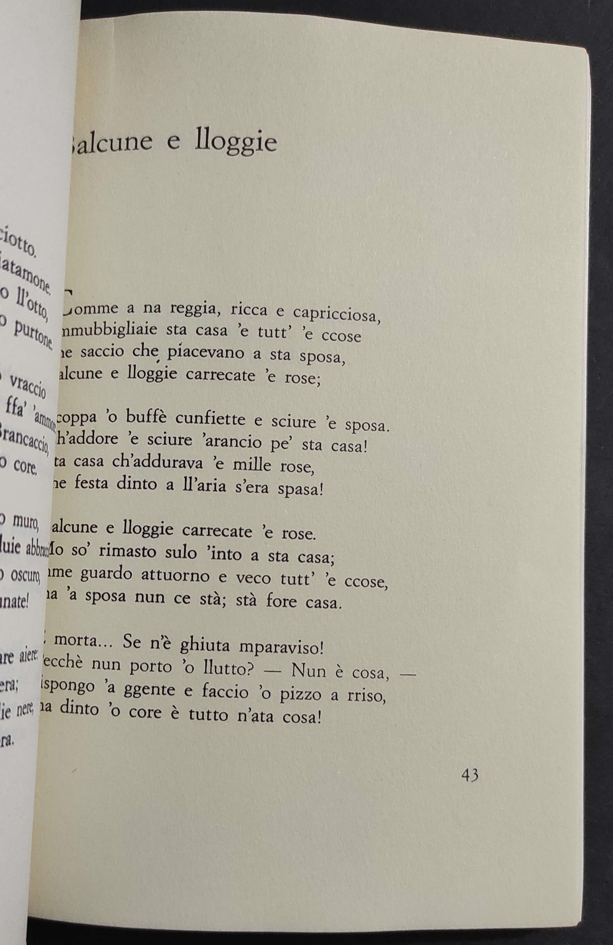 à Livella - Poesie Napoletane - A. De Curtis - Ed. Fausto Fiorentino - 1990
