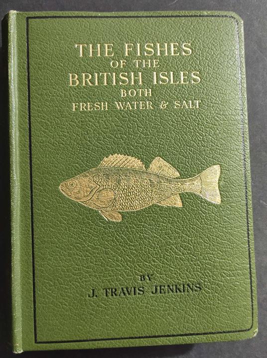 The Fishes of the British Isles Both Fresh Water & Salt - J. T. Jenkins - Ed. Frederick Warne - 1946 - copertina