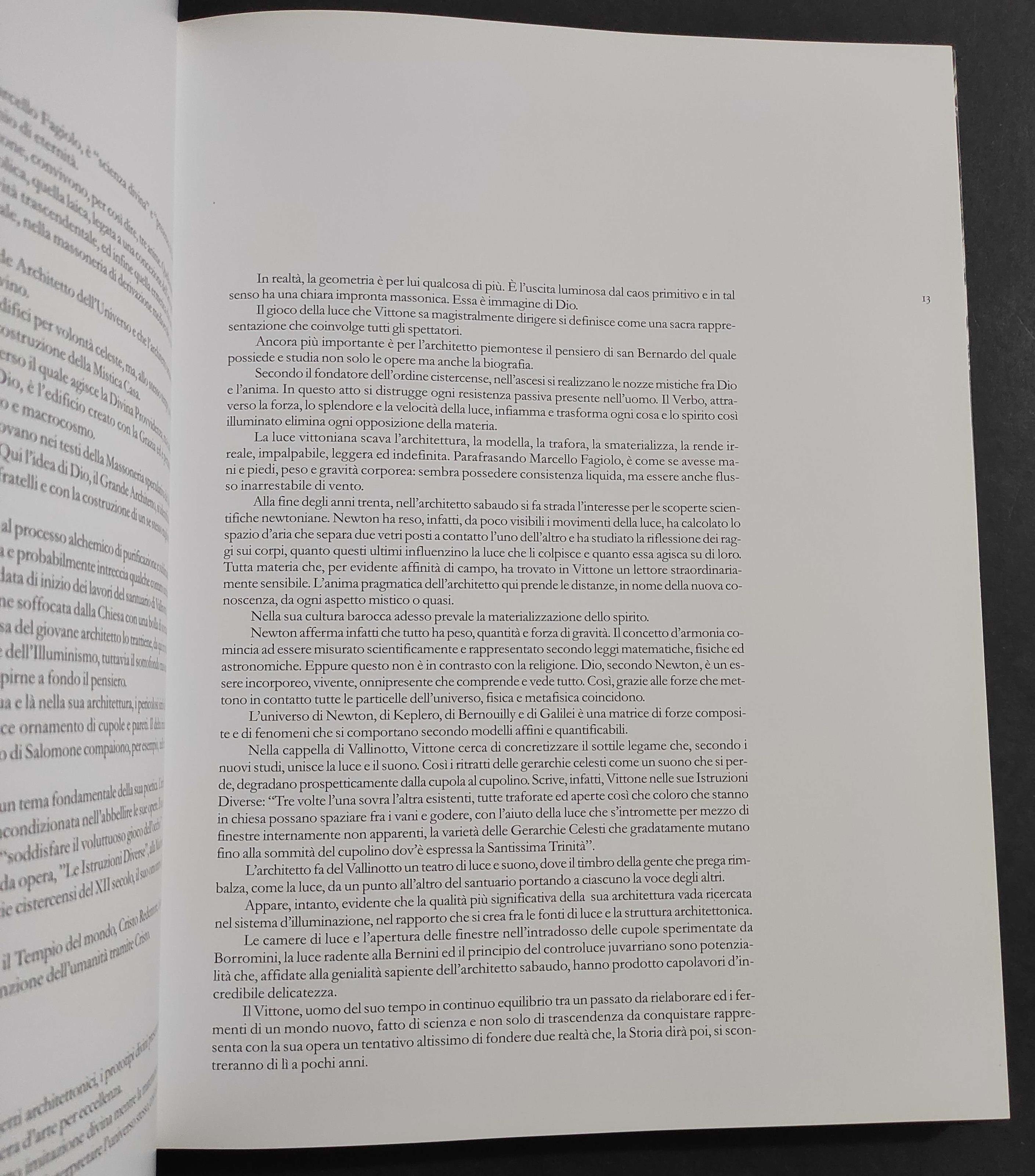 Luce ha le Mani e Piedi - L'Architettura di Bernardo Vittone - Ed. l'Artistica - 2003
