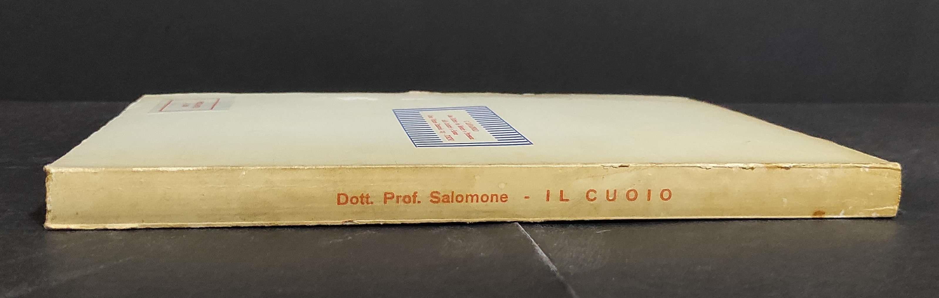 Il Cuoio - Concia - Tintura - Rifinitura - G. Salomone - Ed. Lavagnolo - 1951