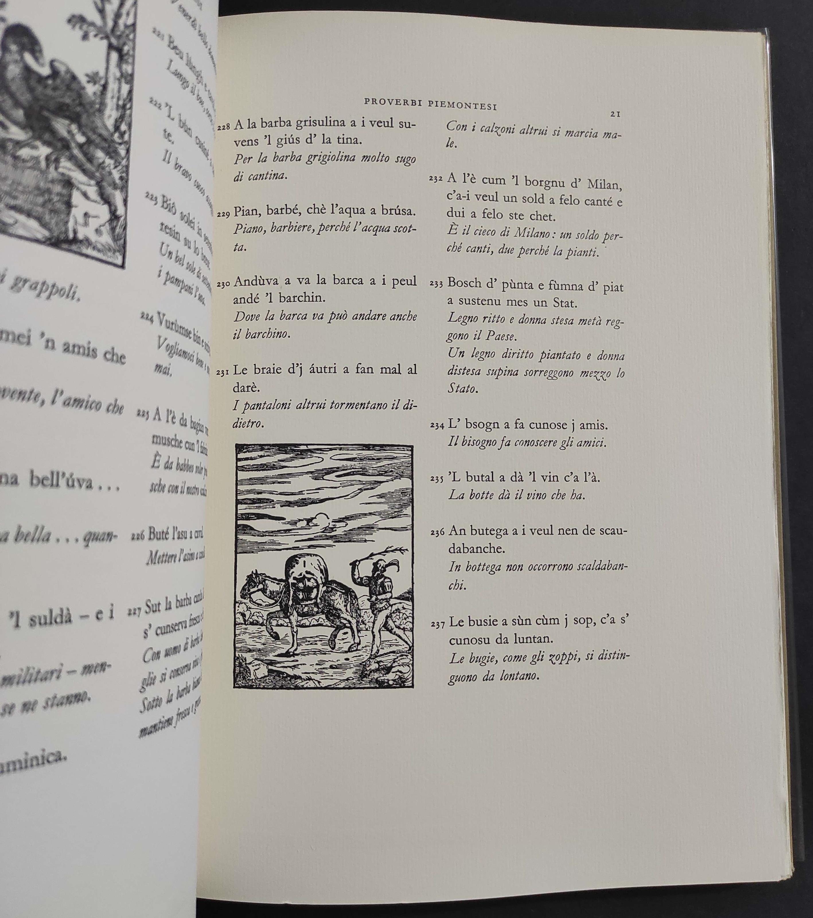 Proverbi Piemontesi - T. Richelmy - M. Soldati - Ed. Martello-Giunti - 1975