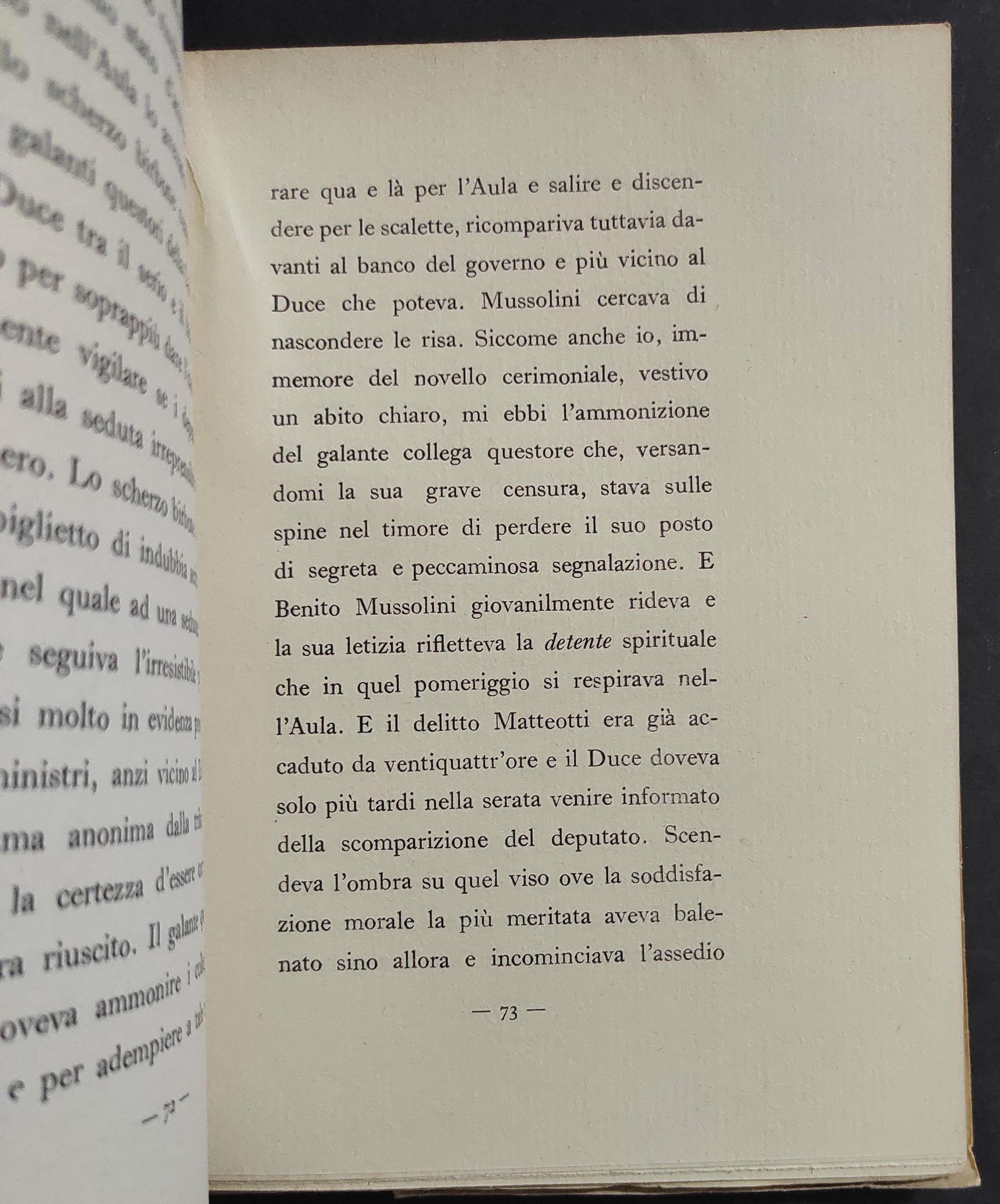 Mussolini da Vicino - P. Orano - Ed. Pinciana - 1932