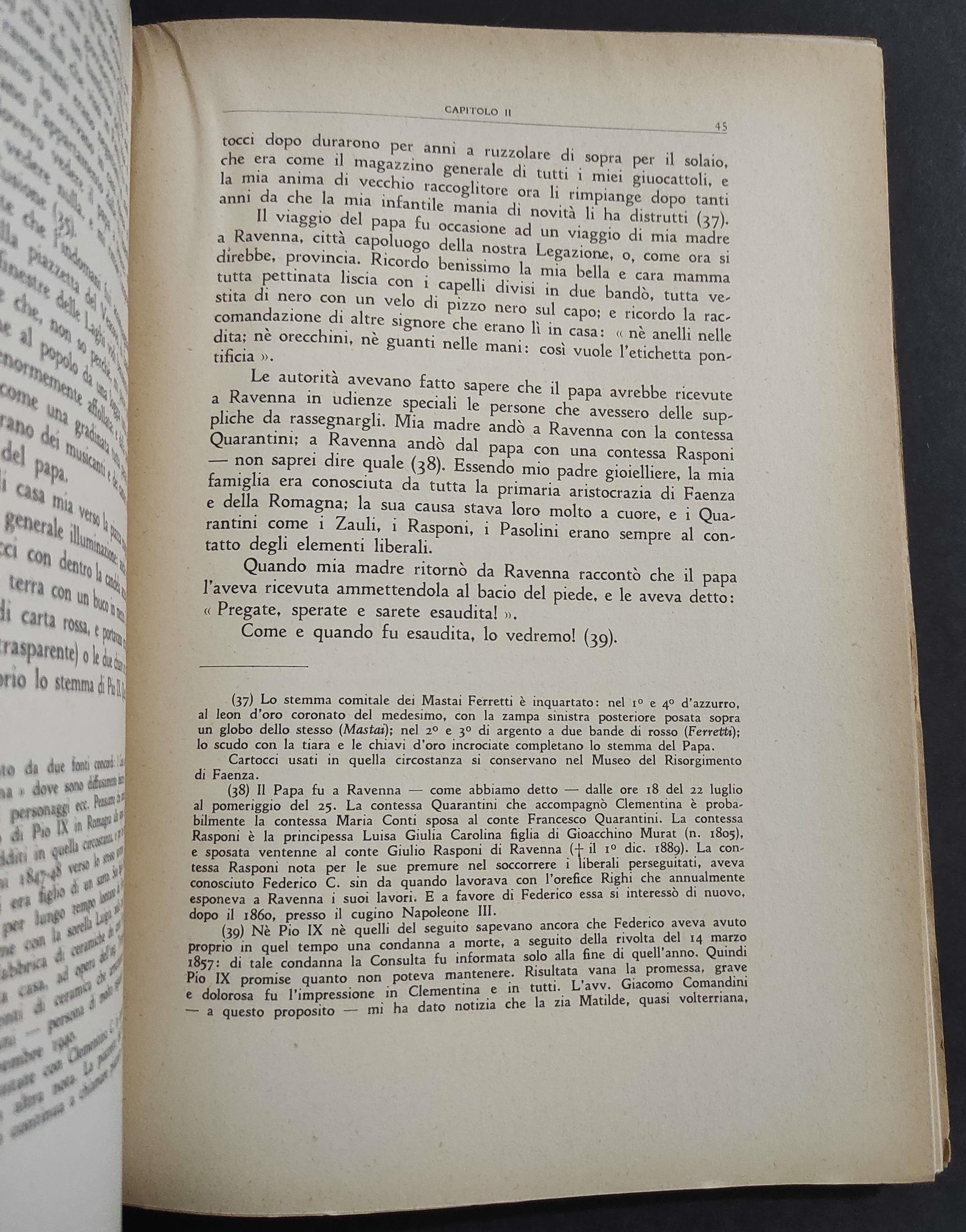 Memorie Giovanili - A. Comandini - Ed. Riga - 1959