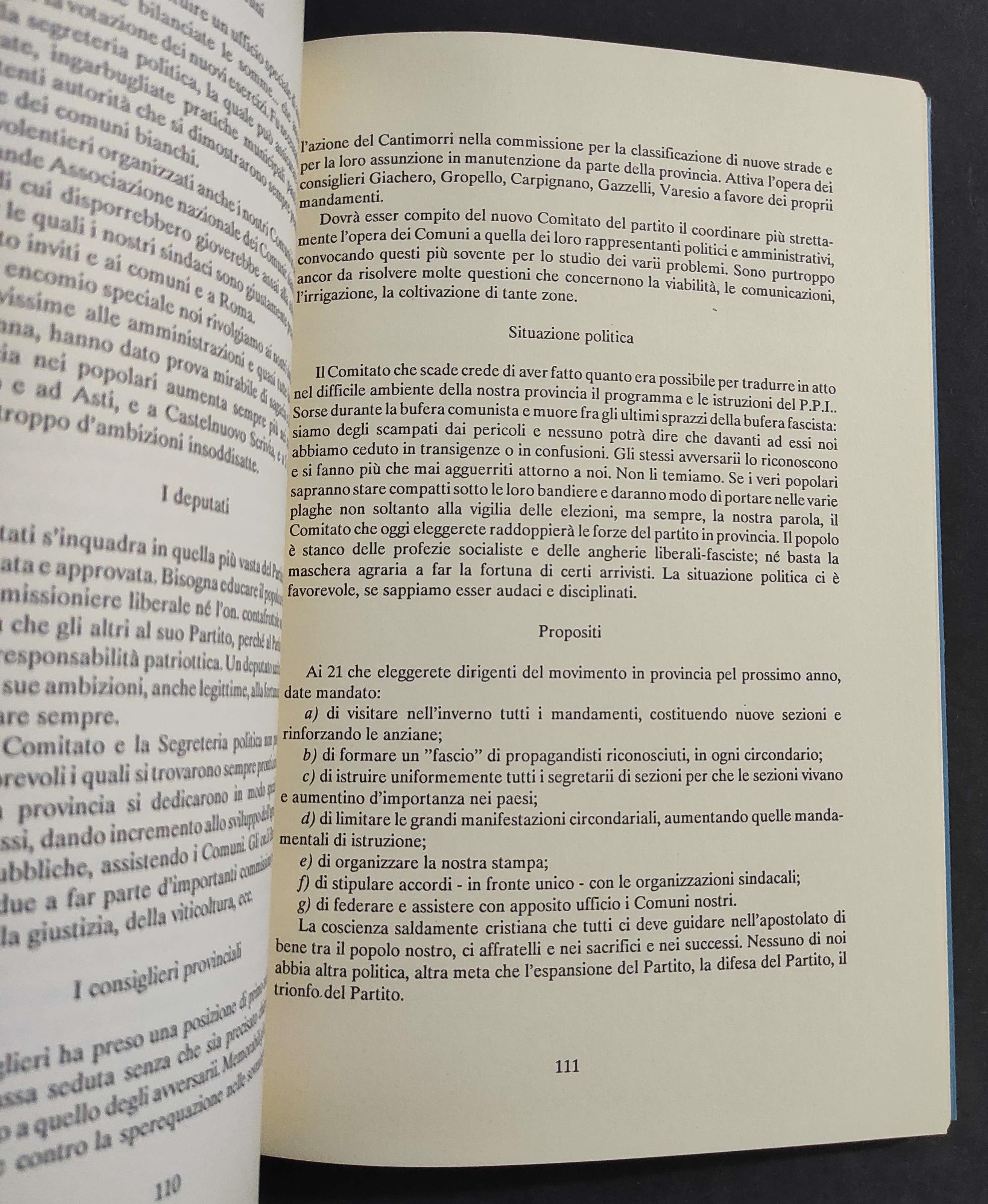 Carlo Torriani L'Impegno Politico tra Popolarismo e Fascismo (1919-1925) - E. Gabutti - ED. WR - 1992