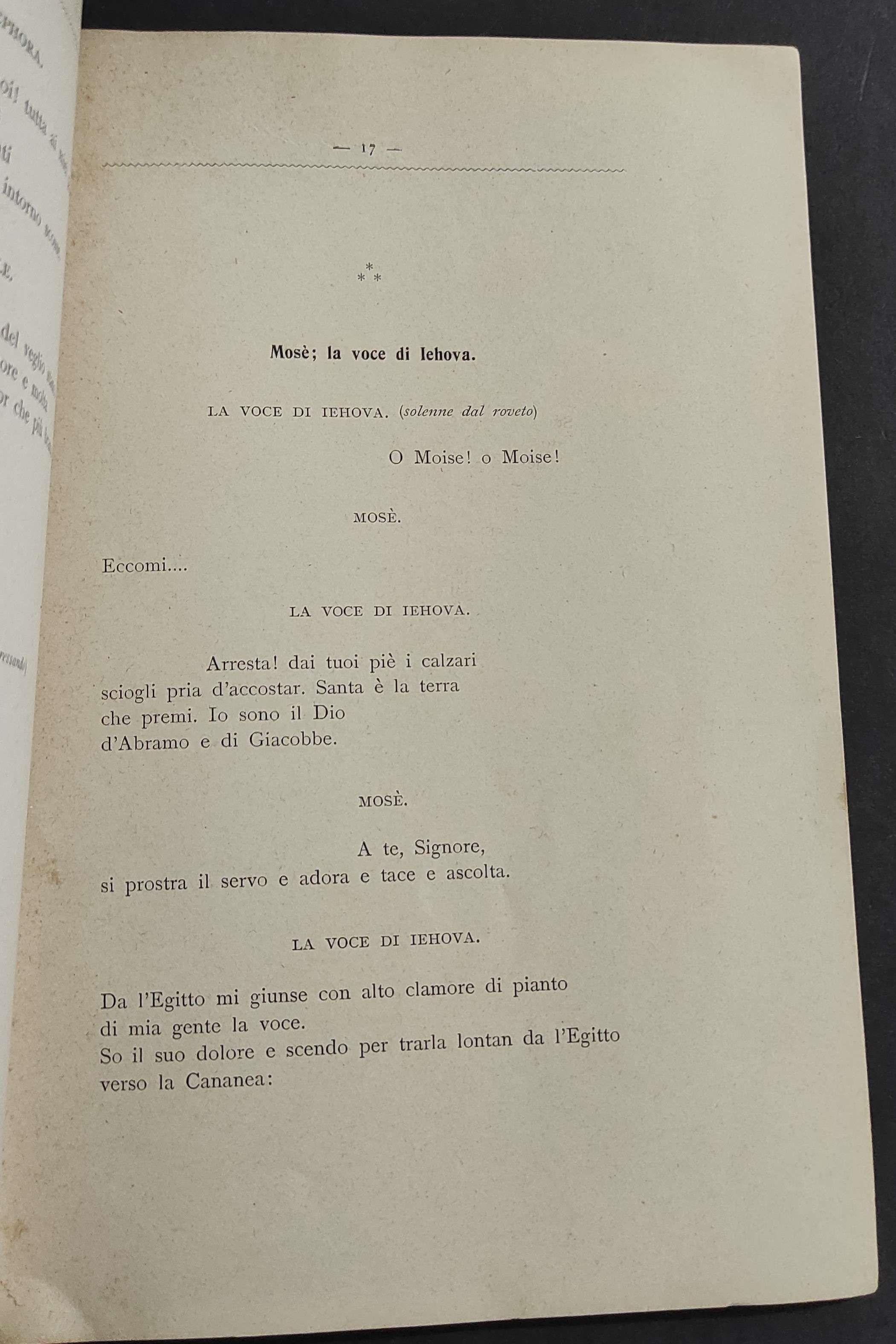 Mosè - Poema Sinfonico-Vocale - D. L. Perosi - Ed. Bertarelli - 1901