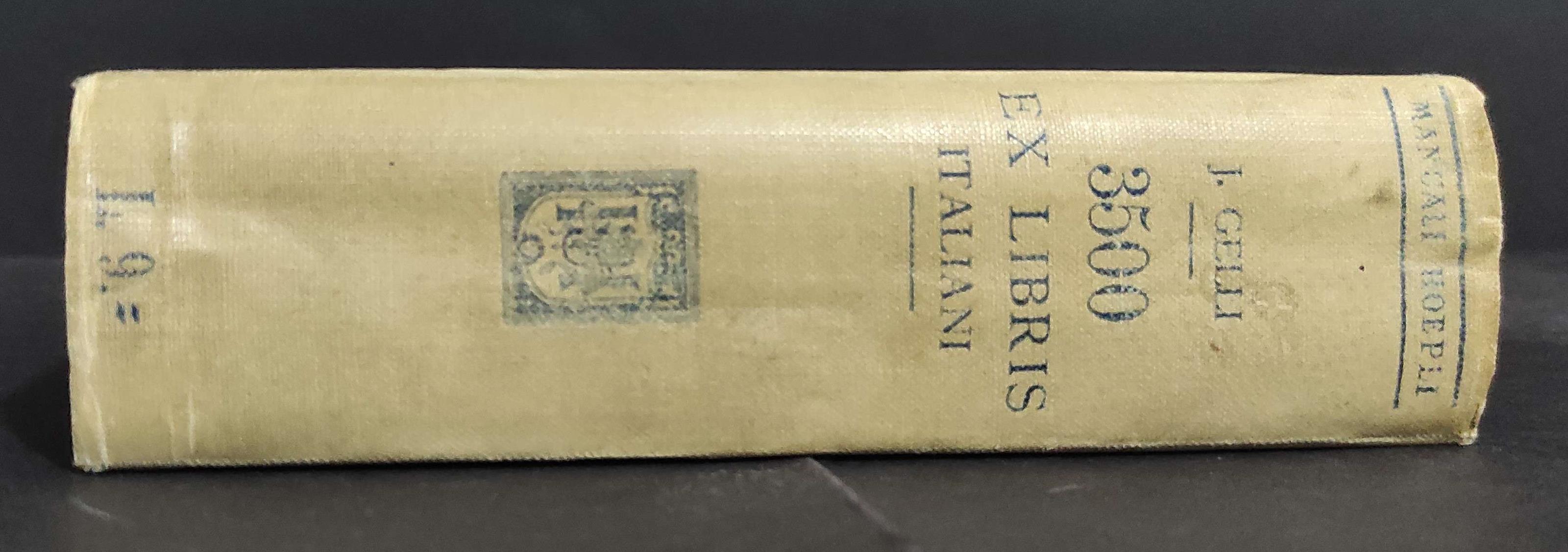3500 Ex Libris Italiani - J. Gelli - Ed. Hoepli - 1908
