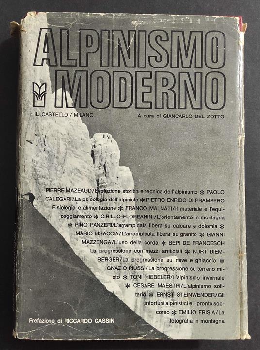 Alpinismo Moderno - G. del Zotto - Ed. Il Castello - 1970 - copertina