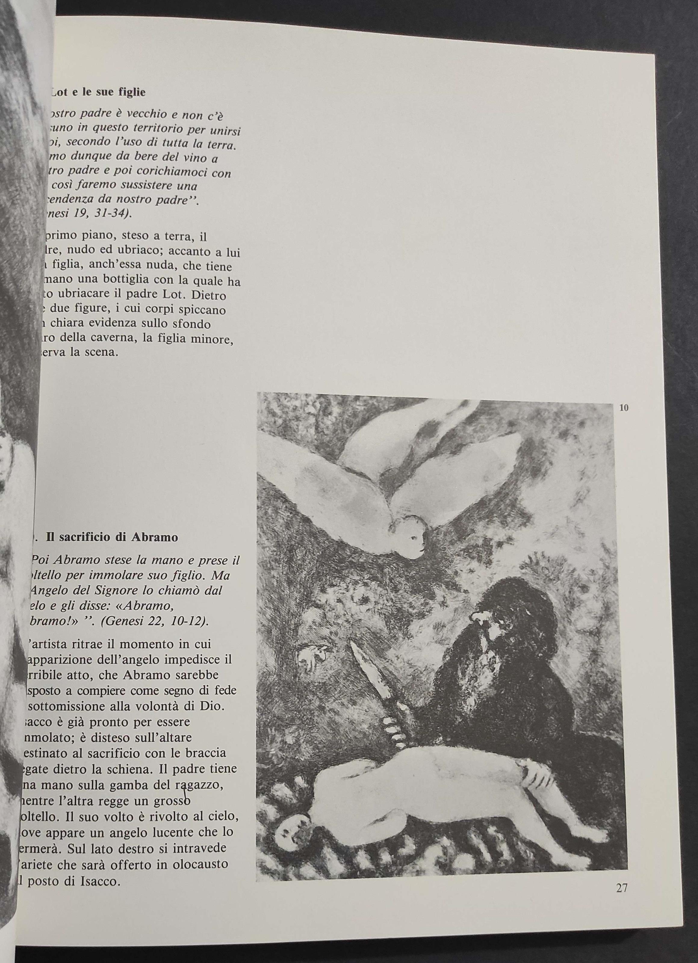 Chagall - La Bibbia - Mostra di 105 Incisioni Acquerellate a Mano - P. Bellini - Ed. Librex - 1985