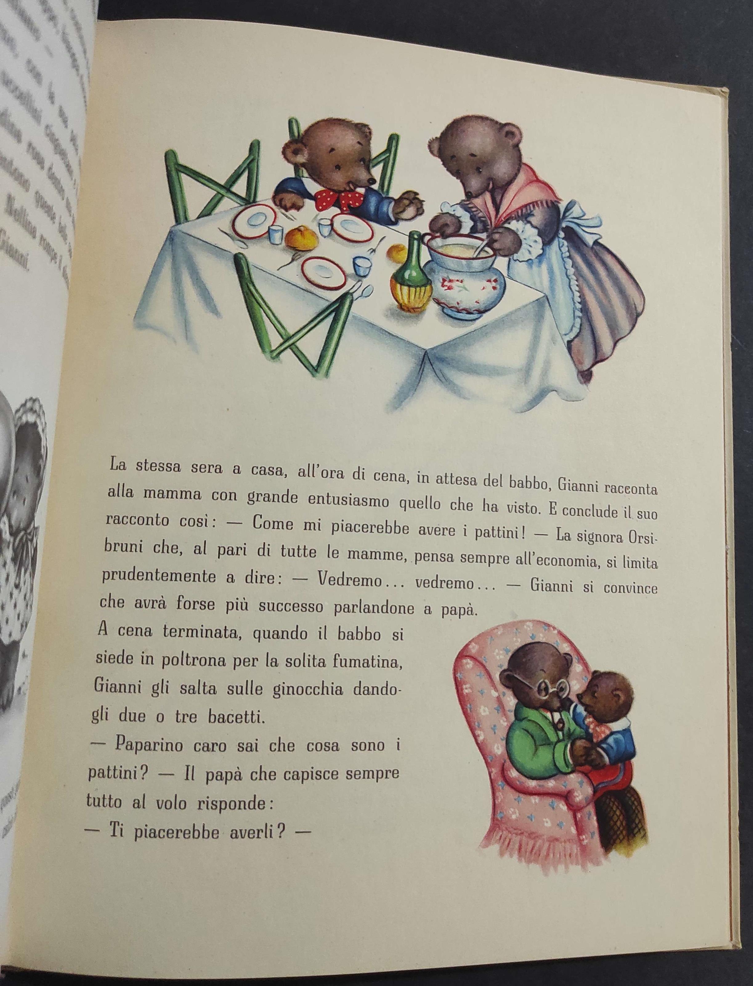 Orsetti Pattinatori - J. C. Monti - Ill. Mariapia - Ed. Piccoli - 1951