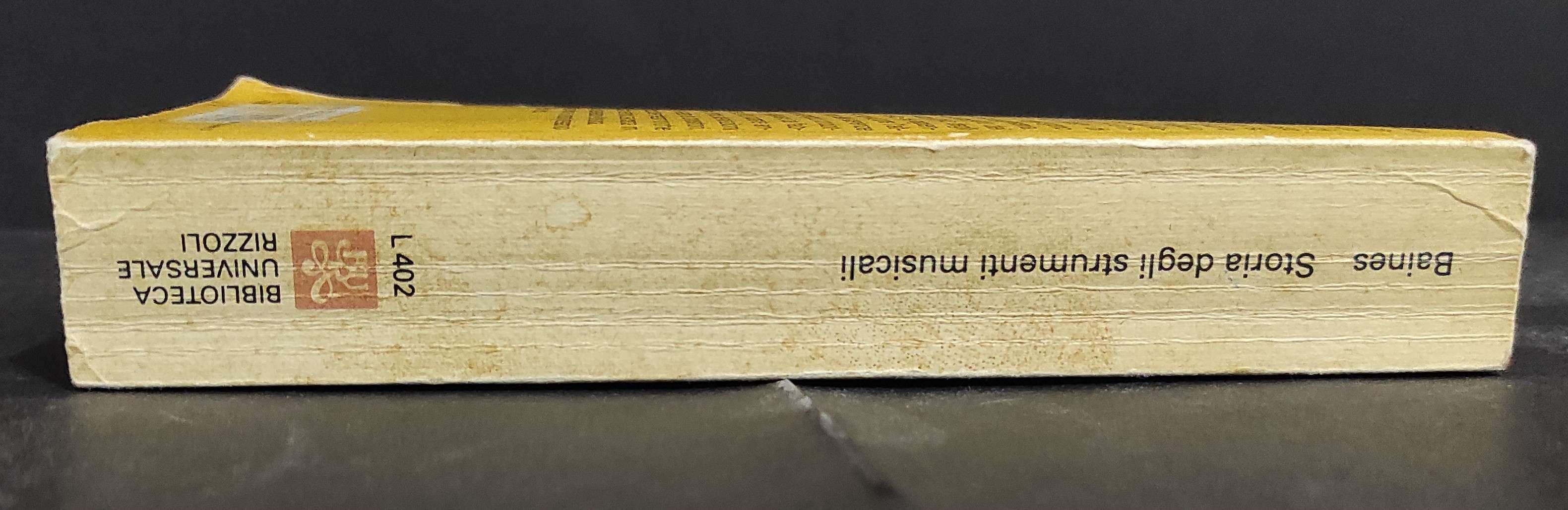 Storia degli Strumenti Musicali - A. Baines - Ed. BUR - 1983