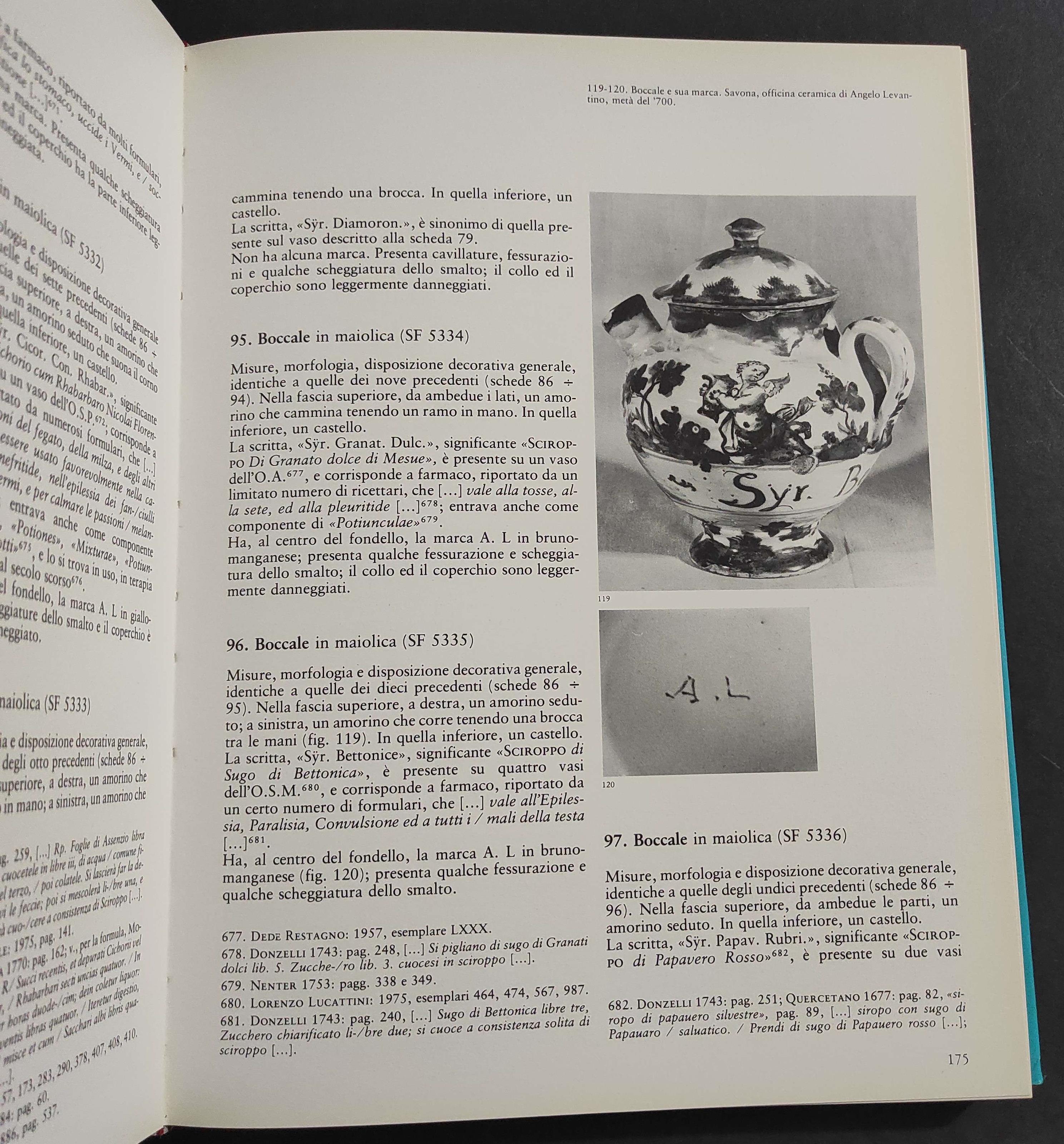 Ceramica e Farmacia di San Salvatore a Gerusalemme - Ed. Sagep - 1982