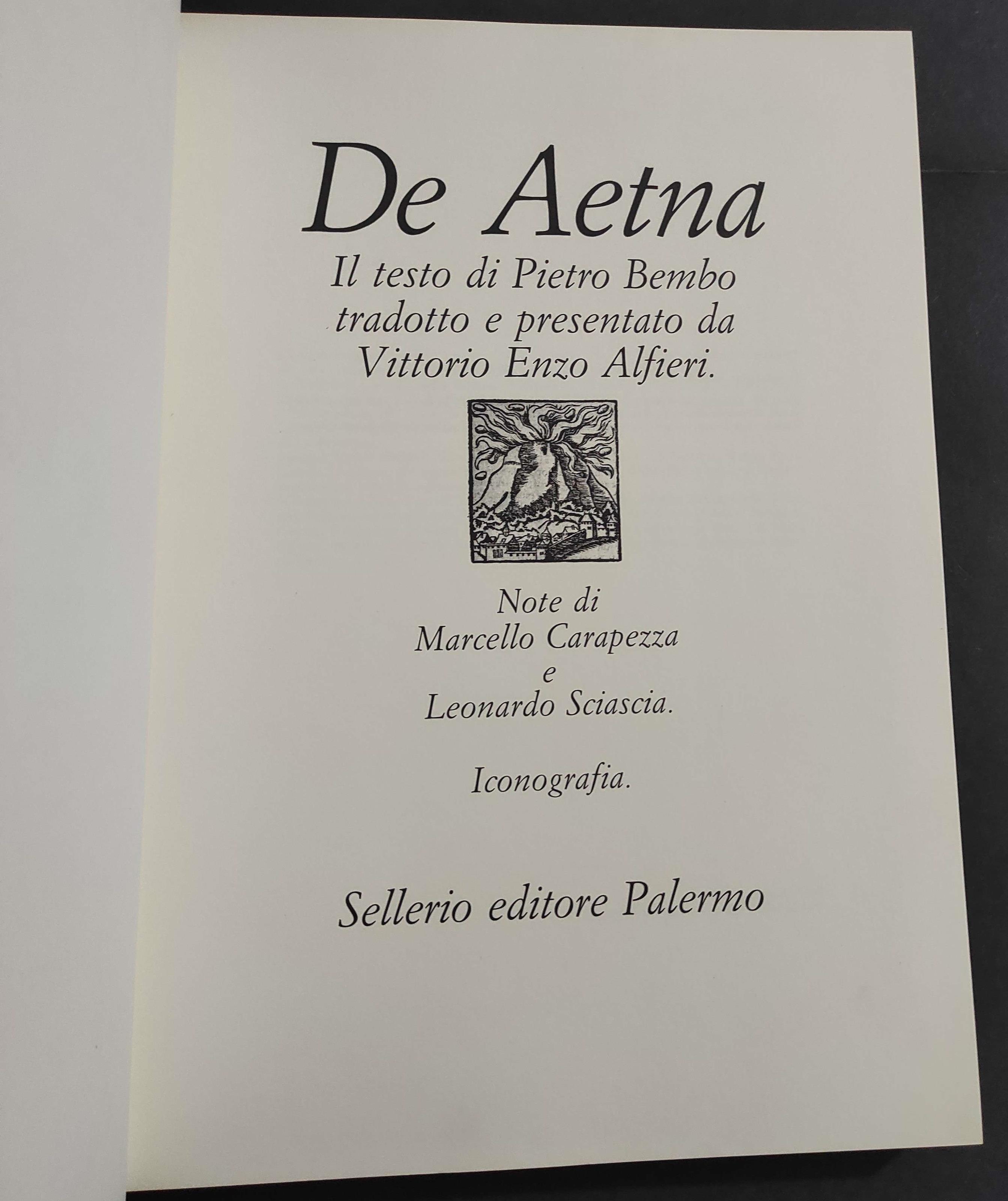 De Aetna - P. Bembo - Ed. Sellerio - 1981