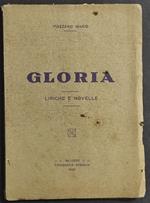 Gloria Liriche e Novelle - P. Mario - Saluzzo - 1928