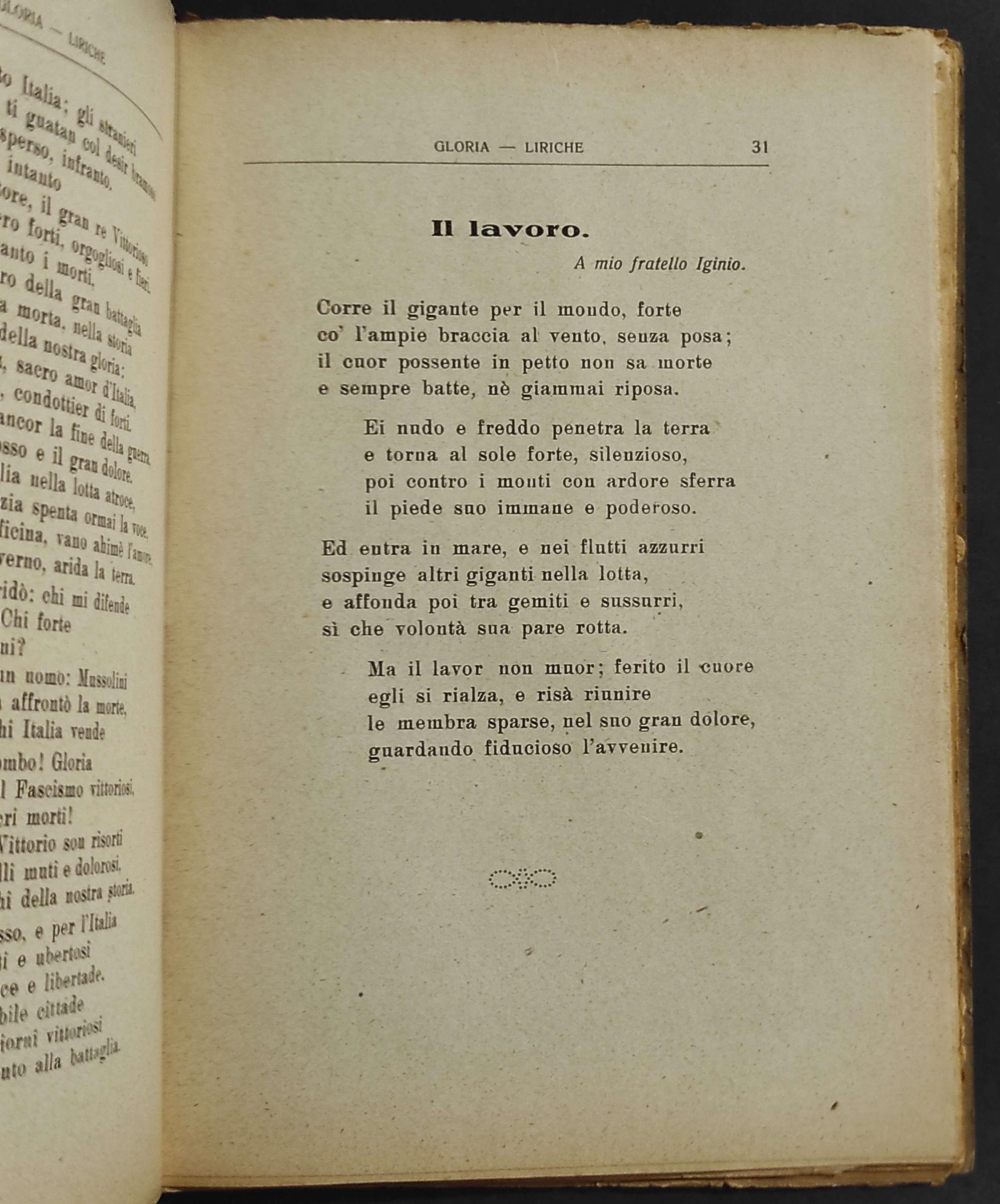 Gloria Liriche e Novelle - P. Mario - Saluzzo - 1928