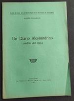 Un Diario Alessandrino Inedito del 1833 - E. Passamonti - 1927